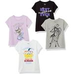 T-shirts à manches courtes en jersey à volants Star Wars lot de 4 Taille 5 ans classiques pour fille de la boutique en ligne Amazon.fr 