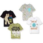 T-shirts à manches courtes vert olive en jersey Star Wars lot de 4 Taille 2 ans look casual pour garçon de la boutique en ligne Amazon.fr 
