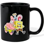 Spreadshirt Bob l'Éponge Spongebob Patrick Gary Tasse Mug, taille unique, noir