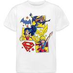 T-shirts à manches courtes Spreadshirt blancs enfant DC Super Hero Girls Batgirl look fashion 