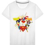 T-shirts à manches courtes Spreadshirt blancs enfant DC Super Hero Girls Batgirl look fashion 