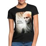 T-shirts Spreadshirt noirs à manches courtes Game of Thrones Daenerys Targaryen à manches courtes Taille XXL classiques pour femme 