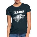 T-shirts Spreadshirt à motif loups à manches courtes Game of Thrones Maison Stark à manches courtes Taille XXL classiques pour femme 