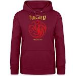 Sweats Spreadshirt rouge bordeaux Game of Thrones Maison Targaryen à capuche Taille XXL look fashion pour femme 