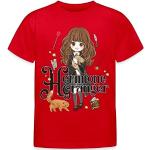 T-shirts à manches courtes Spreadshirt rouges enfant Harry Potter Hermione Granger look fashion 