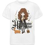 T-shirts à manches courtes Spreadshirt blancs enfant Harry Potter Hermione Granger look fashion 
