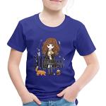 T-shirts à manches courtes Spreadshirt bleu roi enfant Harry Potter Hermione Granger look fashion 