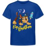 T-shirts à manches courtes Spreadshirt bleus à motif chiens enfant Pat Patrouille look fashion 