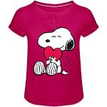 T-shirts à manches courtes Spreadshirt rose fushia Snoopy Charlie Brown Taille 10 ans look fashion pour fille de la boutique en ligne Amazon.fr 