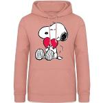 Sweats pour la Saint-Valentin Spreadshirt rose pastel Snoopy à capuche Taille L look fashion pour femme 