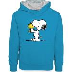 Sweats à capuche Spreadshirt gris enfant Snoopy Charlie Brown look fashion 
