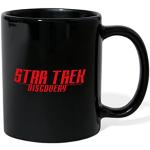 Spreadshirt Star Trek Discovery Logo Rouge Mug Tasse Mug, taille unique, noir