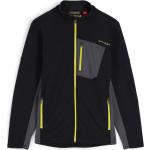Spyder - Polaire à col montant - Bandit Full Zip Fleece Jacket Black Citron pour Homme - Taille M - Noir