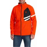 Vestes zippées Spyder orange en microfibre à col montant Taille S look sportif pour homme 