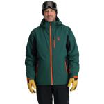 Vestes de ski Spyder vertes en toile Taille XL look fashion pour homme 