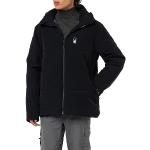 Vestes de ski Spyder noires en gore tex avec jupe pare-neige Taille L look fashion pour homme 