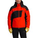 Vestes de ski Spyder rouges éco-responsable avec jupe pare-neige Taille M look fashion pour homme 