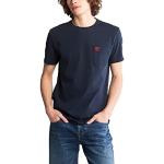 T-shirts Timberland bleus à manches courtes à manches courtes Taille L look fashion pour homme 
