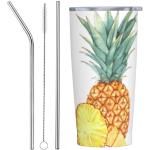 Tasses design en acier à motif ananas inoxydables 