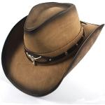 Chapeaux de cowboy 59 cm Taille XL look fashion pour homme 