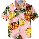 Chemises hawaiennes roses à motif ananas lavable à la main look casual pour garçon de la boutique en ligne Amazon.fr 