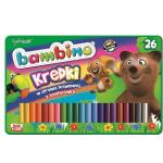 Crayons de couleur multicolores en lot de 26 