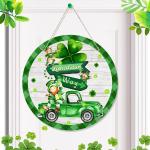 Plaques de porte en papier à motif voitures Meme / Theme Fête de la Saint-Patrick rustiques 