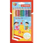 Crayons de couleur Stabilo multicolores 