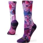 Chaussettes de sport Stance violettes en coton lavable en machine Taille S look sportif pour femme 
