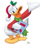 Star Cutouts Ltd Disney Donald Duck Quacker en Carton 1 dimensionnel Grandeur Nature 82 x 73 cm Décoration de Noël Parfaite pour Les fêtes d'enfants, Les grottos et Les vitrines