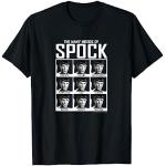 T-shirts noirs Star Trek Spock Taille S classiques pour homme 