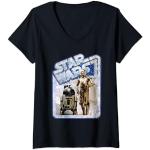 Star Wars C-3PO & R2-D2 Tantive IV T-Shirt avec Col en V