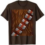 T-shirts marron Star Wars Chewbacca Taille S classiques pour homme 