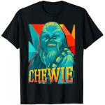 T-shirts noirs Star Wars Chewbacca Taille S classiques pour homme 