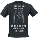 T-shirts noirs à manches courtes Star Wars Dark Vador à manches courtes à col rond Taille XXL look fashion pour homme 