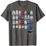 T-shirts gris Star Wars R2D2 Taille S classiques pour homme 