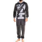 Pyjamas combinaisons gris en flanelle Star Wars The Mandalorian Taille S look fashion pour homme 