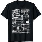 Star Wars Falcon Walker X-Wing Tie Fighter Schematic T-Shirt