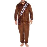 Pyjamas combinaisons marron en polaire Star Wars Chewbacca Taille L look fashion pour homme 