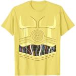 T-shirts jaunes Star Wars C3PO Taille S classiques pour homme 