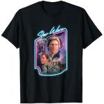 Star Wars Han Solo and Princess Leia in Neon Lights T-Shirt