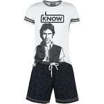 Pyjamas gris foncé en coton Star Wars Han Solo Taille M classiques pour homme 