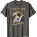 Star Wars Han Solo Princess Leia I Only Kiss Rebels T-Shirt