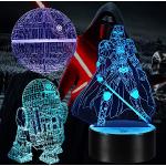 Star Wars Lampe,3D LED Illusion Lampe Avec Télécom