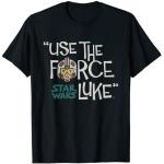 T-shirts noirs Star Wars Luke Skywalker Taille S classiques pour homme 