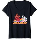 Star Wars Pride BB-8 Let Nothing Stand in Your Way Rainbow T-Shirt avec Col en V