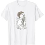 T-shirts blancs Star Wars Princesse Leia Taille S classiques pour homme 