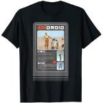 T-shirts noirs Star Wars C3PO Taille S classiques pour homme 