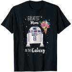 T-shirts pour la fête des mères noirs Star Wars R2D2 Taille S classiques pour homme 