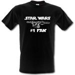 T-shirts à imprimés noirs Star Wars Taille L pour homme 